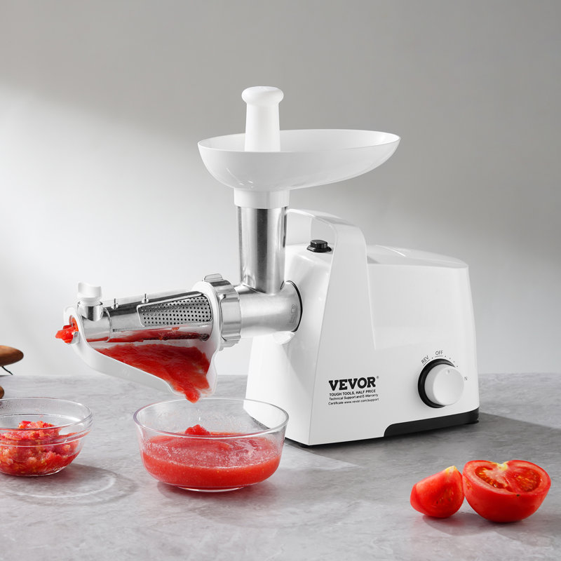 Passoire à tomates électrique, appareil à sauce tomate 300 W, débit 1,8 kg/min, broyeur à légumes avec moteur en cuivre pur et fonction marche arrière pour sauce tomate-fraise-myrtille.