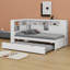 Lit de jour avec tablettes de rangement, USB et lit gigogne-1597273183