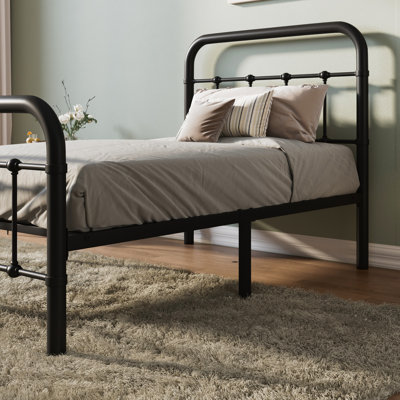 Kawamoto Metal Platform Bed Frame with Elegant Modern Design