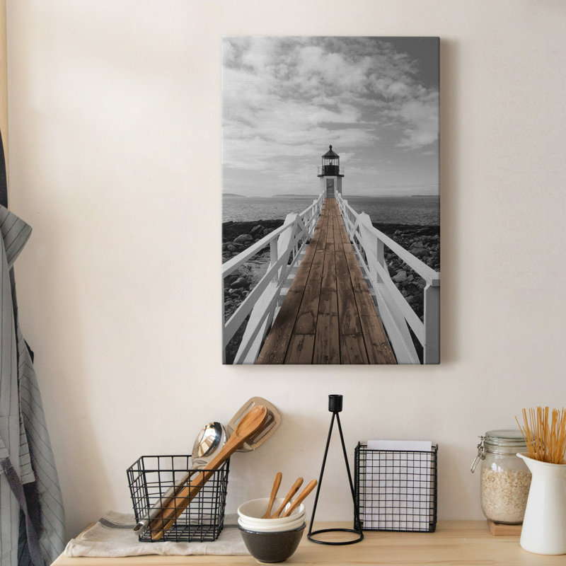 Phare de Port Clyde - Photographie sur toile tendue, H 48 po x l 32 po x P 1 po