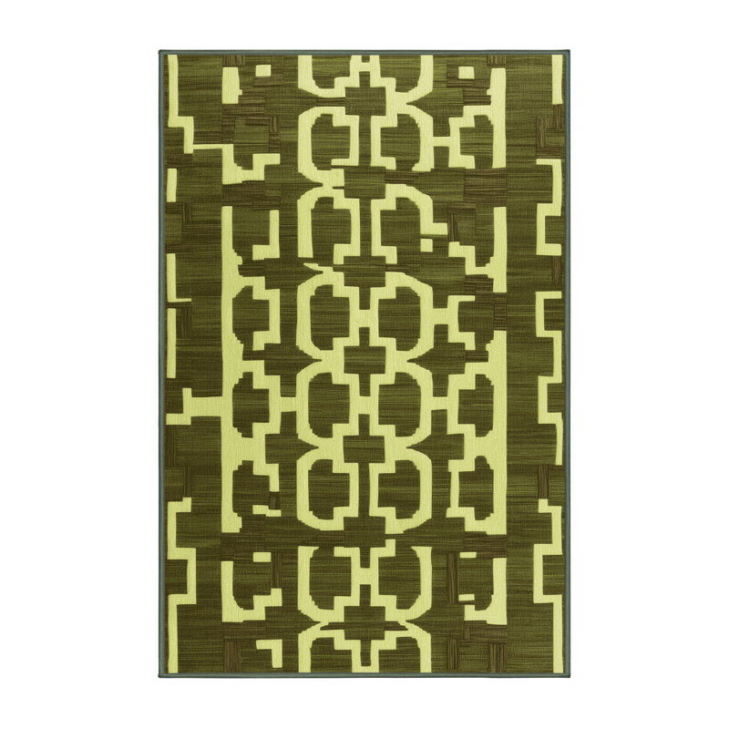 Tapis vert en treillis lavable à la machine, Rectangulaire 2 pi x 3 pi