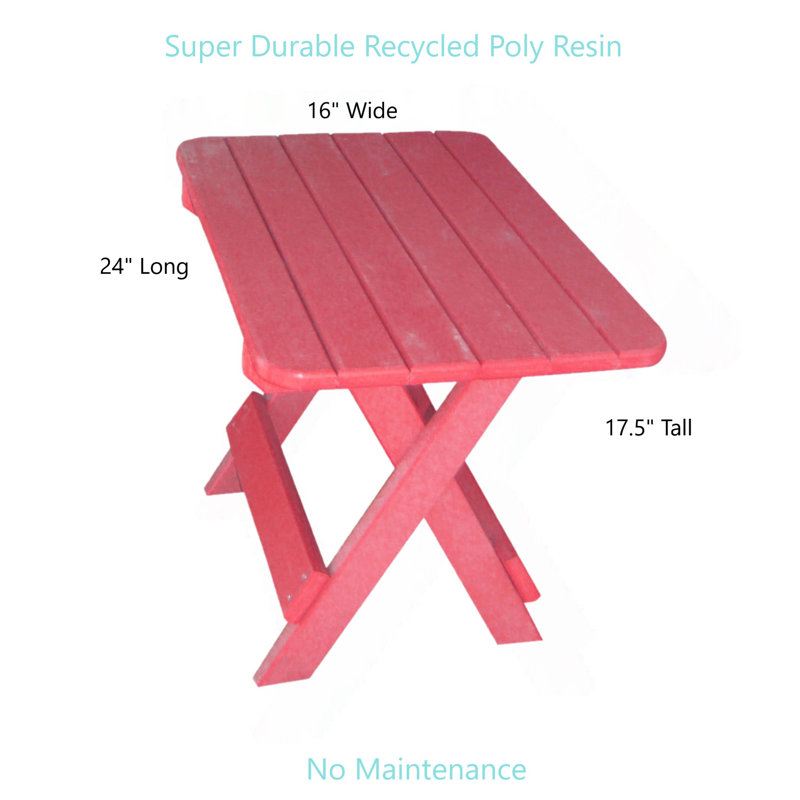 Table d'appoint pliable Ansel, Canneberge