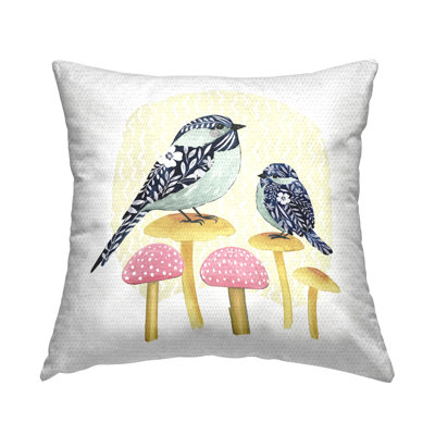 Polyester Throw Square Indoor/Outdoor Pillow Cover & Insert