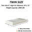 Sommier simple 8 po, sommier en métal robuste, capacité de 2000 lb, profil bas pour tous les types de matelas, assemblage facile, housse en tissu-1584985053