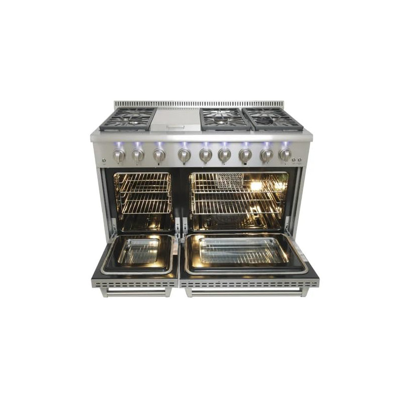 Cuisinière au gaz 48 po CROWN Professional
