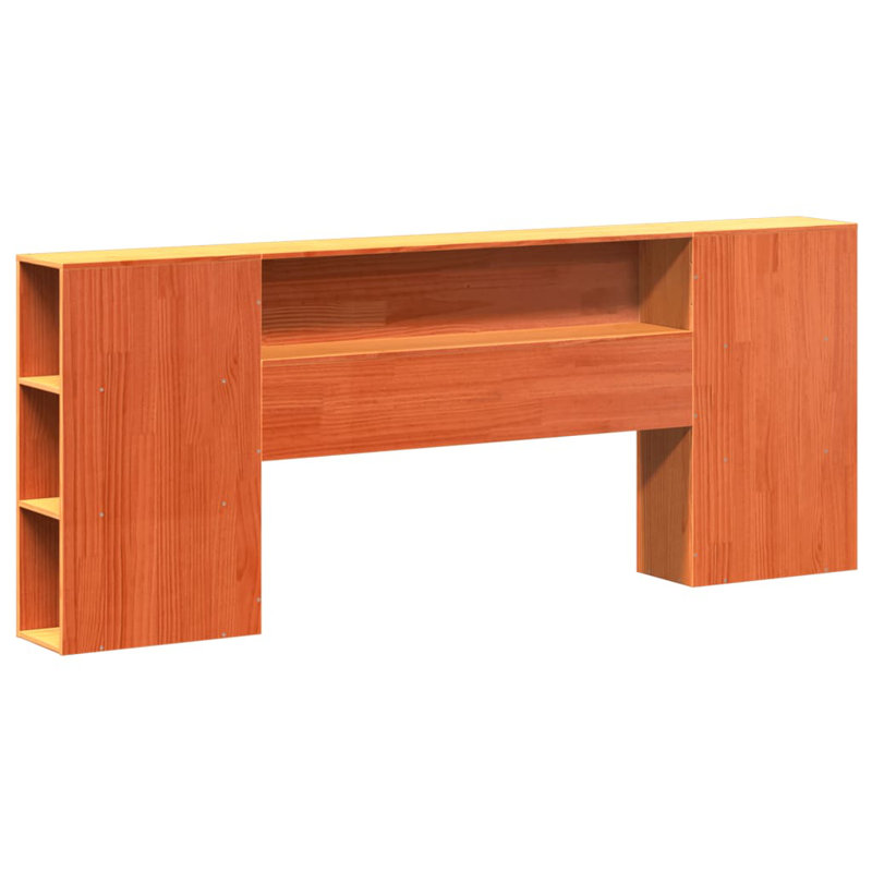 Solid Wood Headboard, 200 x 200 cm, Wax Brown