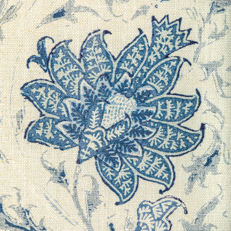 Calico Vine Fabric, Porcelain