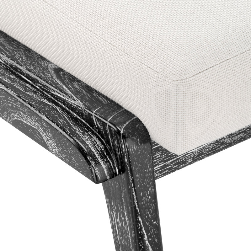 Fiona Upholstered Dining Chair, Jet Black