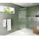 Gaia 30 in. x 78 in. Frameless Fluted Single Fixed Shower Panel