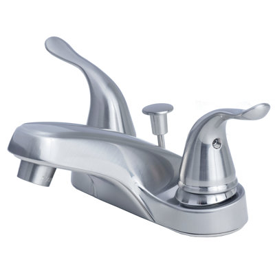 Centerset 2-handle Bathroom Faucet with Drain Assembly