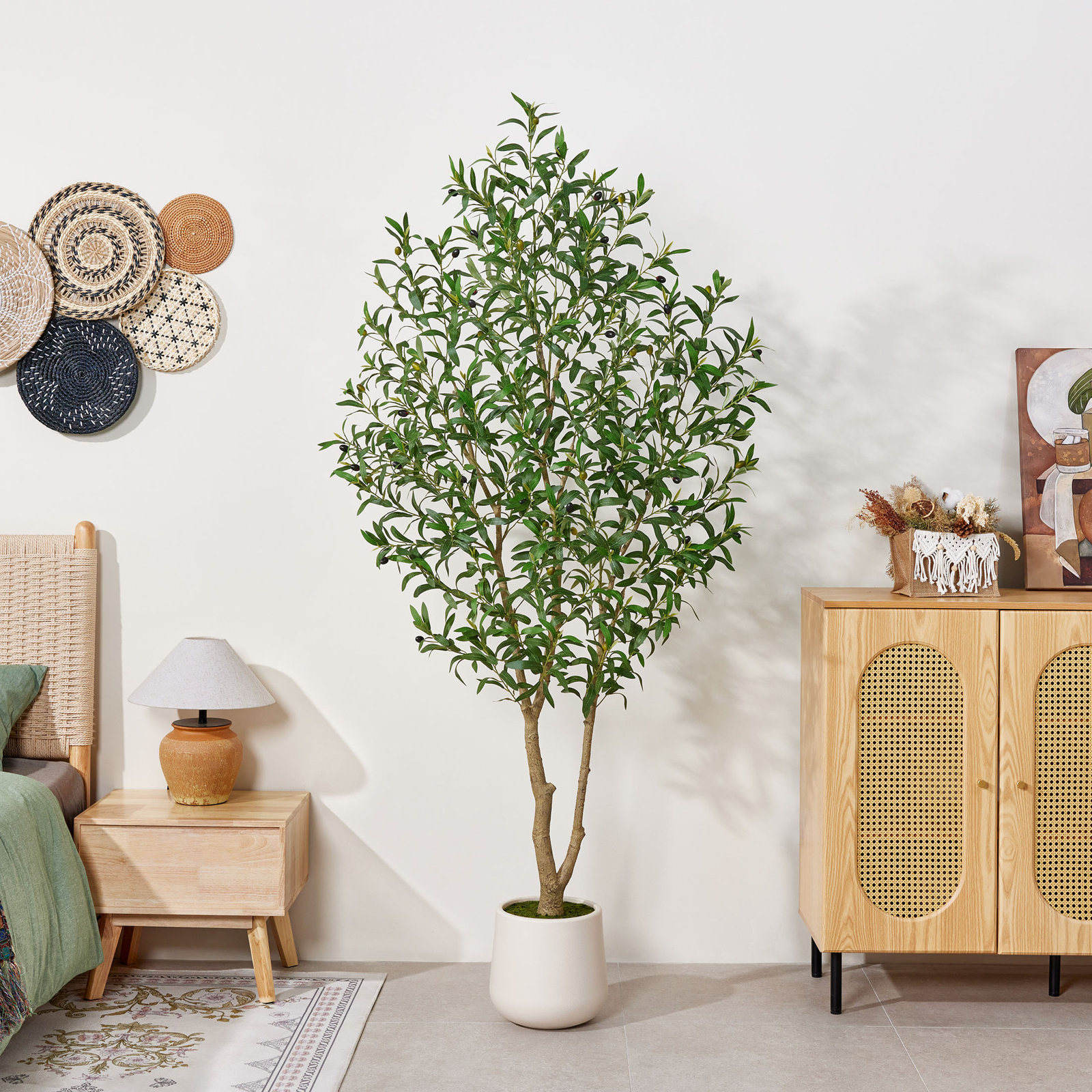 Olive Tree in Pot, 84" H x 40" W