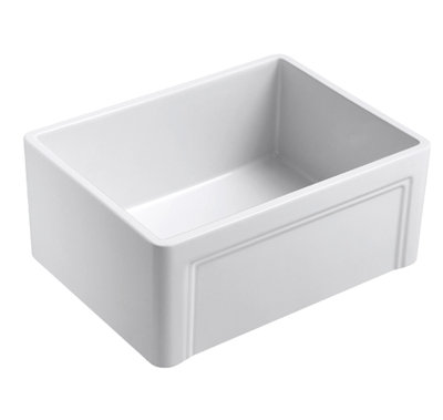 Floretta 24" L x 18" W Farmhouse Kitchen Sink With Grid and Strainer