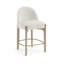 Tabouret de comptoir rembourré en tissu Maud-121555371