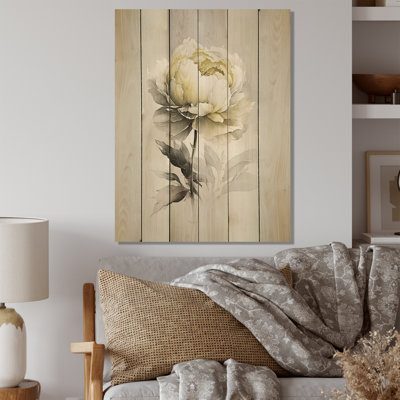 Fleur de dahlia V - impression sans cadre sur bois