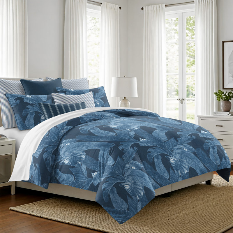 Palomino Denim Cotton Coverlet Set, King Coverlet + 7 Additional Pieces