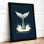 Whale Tail Rising Coastal - Framed Print-632725890-632725888