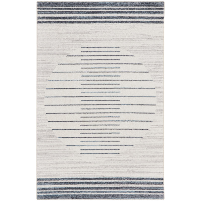 Atushi Geometric Indoor / Outdoor Rug, Rectangle 4' x 6'