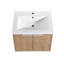Armoire de salle de bain avec lavabo, portes à fermeture en douceur, fixation flottante, 24 po pour petite salle de bain, 24 po x 18 po