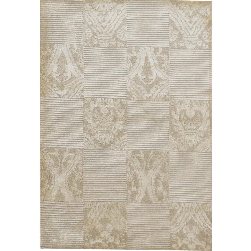 Patchwork Area Rug in Cream
