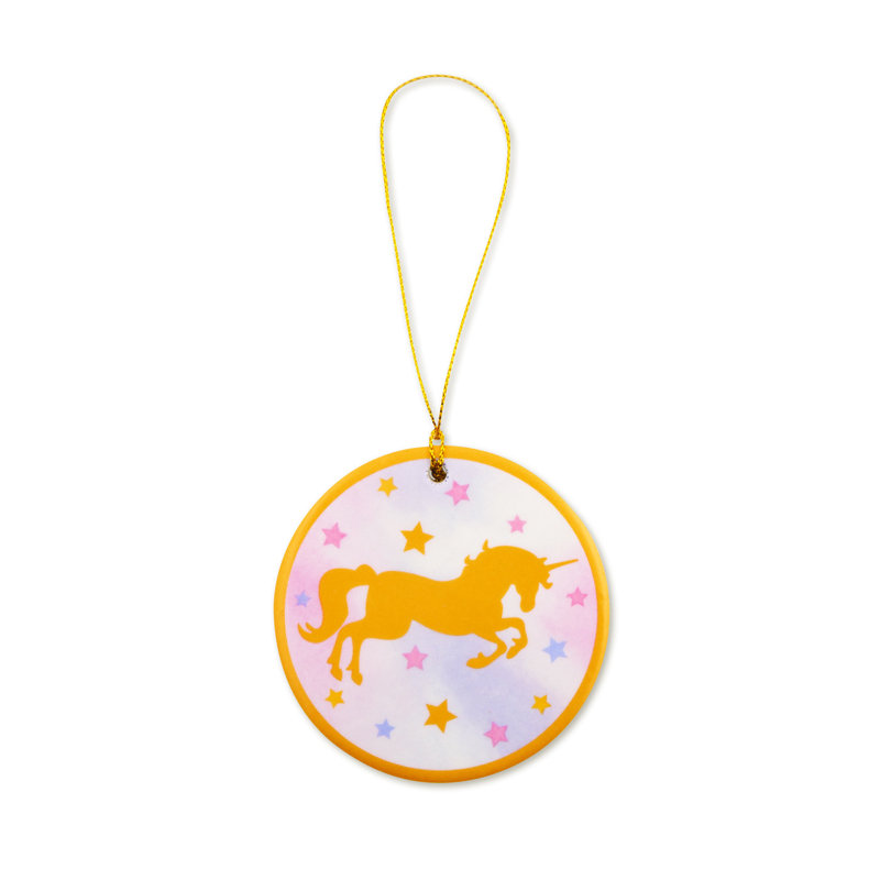 Ornement suspendu en céramique licorne scintillante