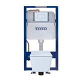 Dual-Flush Square Wall Mounted Toilet with Glazed Surface (Seat Included)
