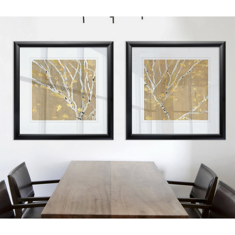 « bouleau wood iii », ensemble de 2 reproductions de peintures encadrées