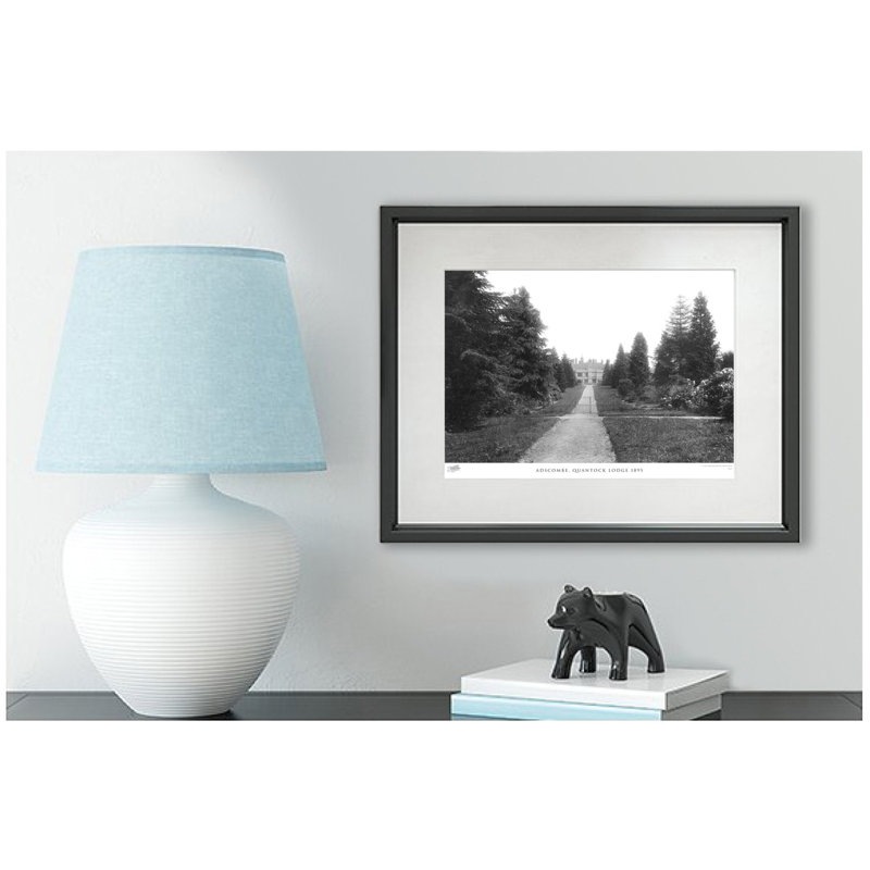 Adscombe, Quantock Lodge 1895 - Single Picture Frame Print, 45cm H x 60cm W x 2.3cm D