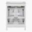 Ensemble de meuble-lavabo 24 po avec lavabo en céramique, meuble-lavabo luxueux, blanc-103675882