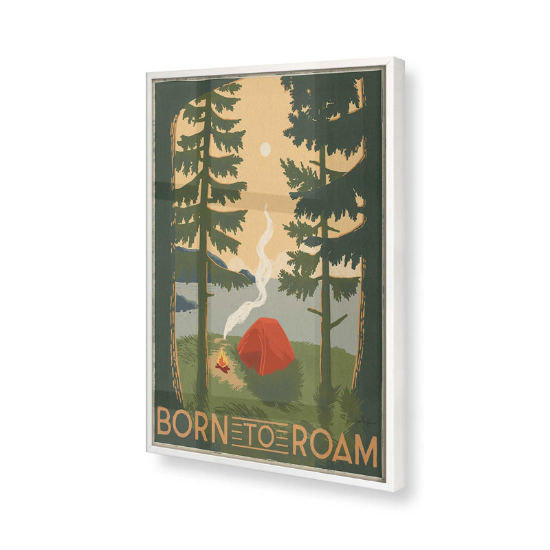 Impression de forêt, Cadre opaque blanc, H 21 po x l 17 po