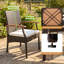 Chaise de patio avec coussin Aracia