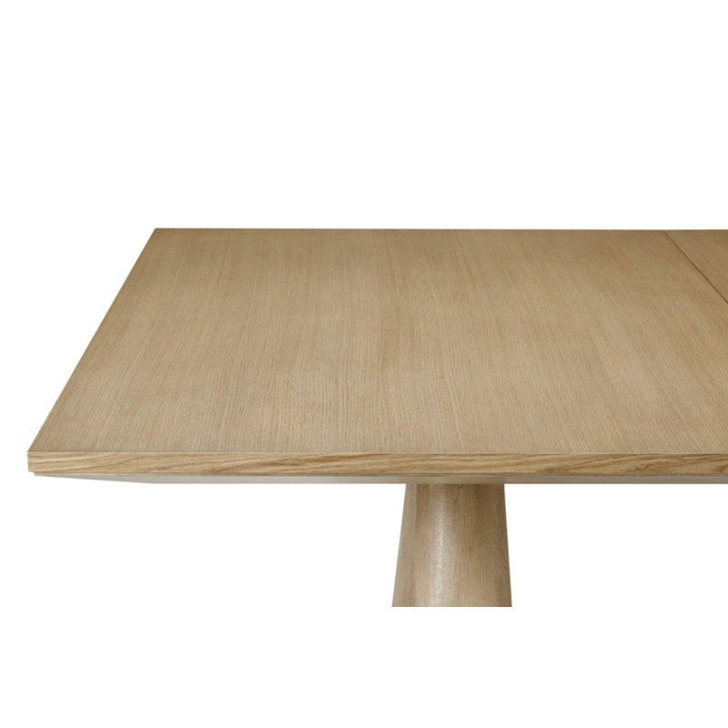 Essence Extendable Oak Solid Wood Dining Table, Blonde