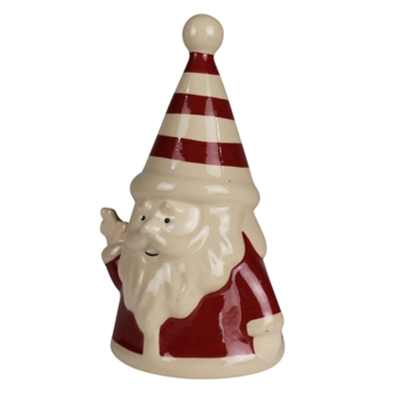 Père Noël rayé, céramique