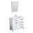 36" Single Bathroom Vanity Set with Sink Top and Mirror, Zinc Alloy Faucet, Painted Wood, Soft-Close Doors, EPA Certified