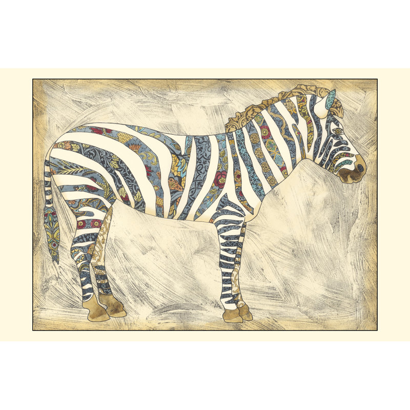 Royal Zebra by Chariklia Zarris - Wrapped Canvas Art Prints, 30cm H x 46cm W x 3.8cm D