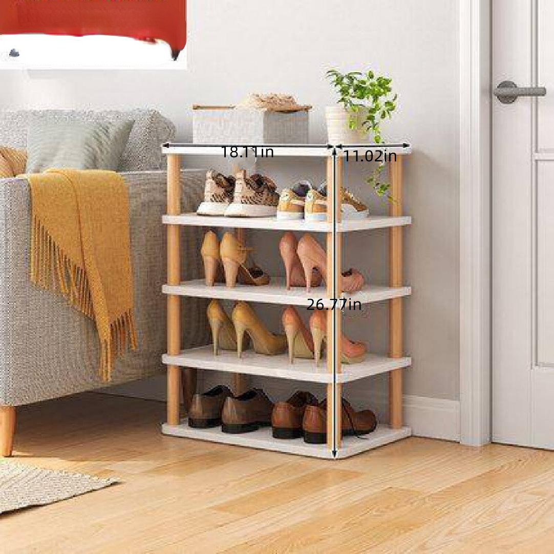 Latitude Run® 4-tier Shoe Rack With Umbrella Stand, Free Standing