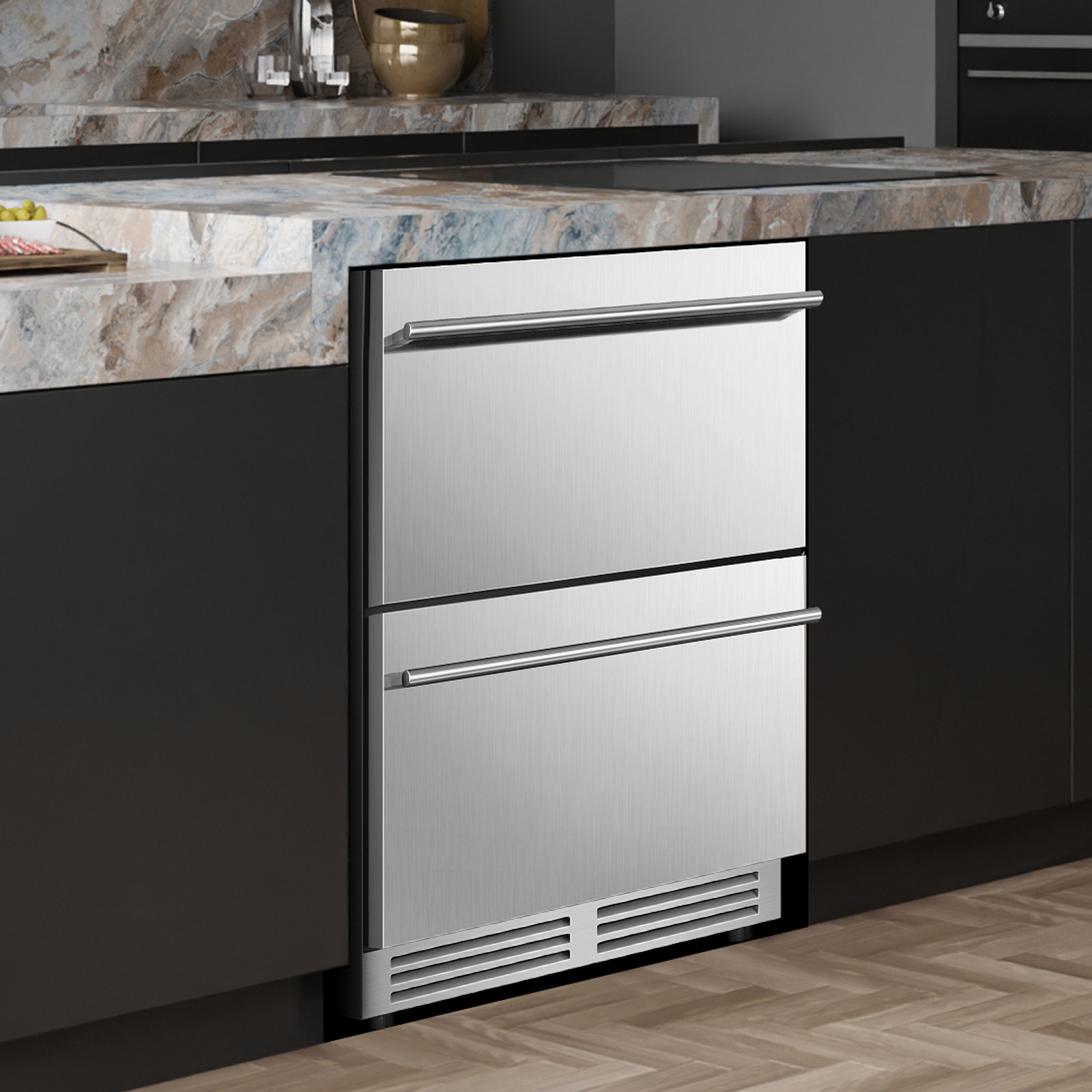 Nipus 24 Inch Beverage Refrigerator Freestanding or BuiltIn Drawer