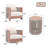 Outdoor 2 - Person Seating Set With Cushions