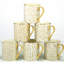Certified International Mosaic Set Of 6  Gold Plated Mugs