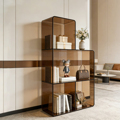 Modern Transparent Acrylic Bookcase
