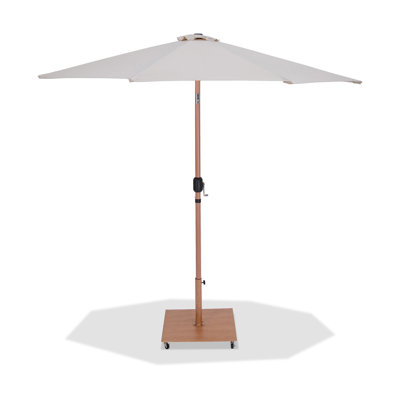 Chavelle Fabric / Aluminum Patio Umbrella With Base Sets
