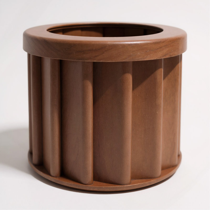Jardinière ronde SM - brun foncé, Dark Brown