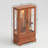 Lighted 2-Door Glass Curio Display Cabinet With Adjustable Shelves, Built-In Drawer, And Included Light Bulb-746388954
