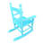 Children's Rocking Light Light Blue Chair- Indoor Or Outdoor -Suitable For Kids-Durable-71829696
