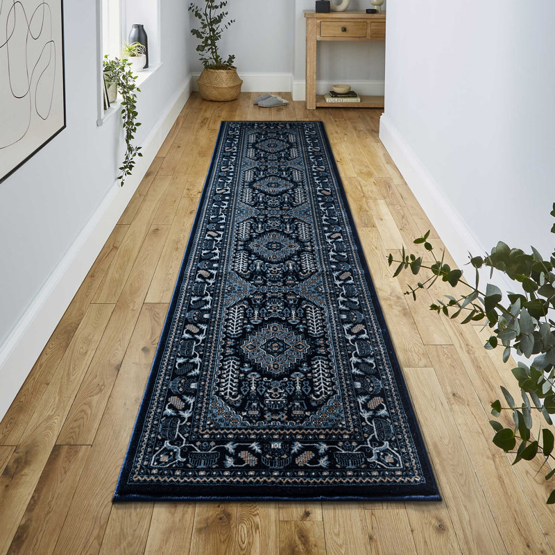 Natalie Floral Indoor / Outdoor Area Rug, Rectangle 80 x 300 cm