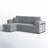 Senter Upholstered L-Shaped Sectional Reversible-790707137