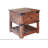 Solid Wood End Table with Storage