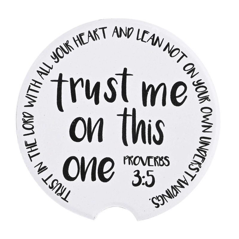 Ceramic Round 2 Piece Car Coaster Set