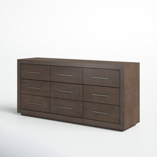 Tate Small Stone Grey Wood 3-Drawer Chest + Reviews