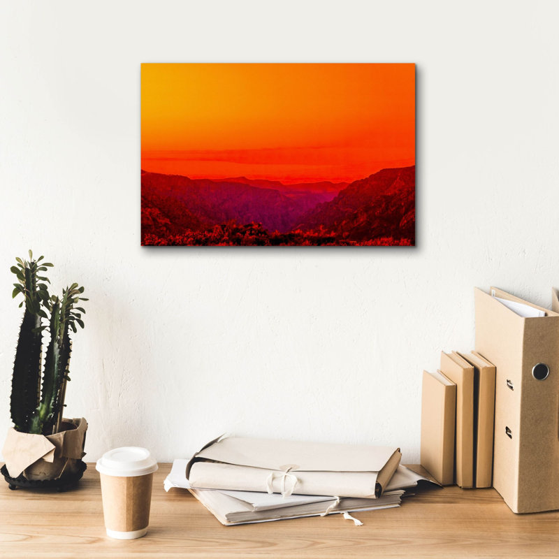 «New Mexico Drama On Canvas» par Mark A Paulda, reproduction, H 12 po x l 18 po x P 0,75 po