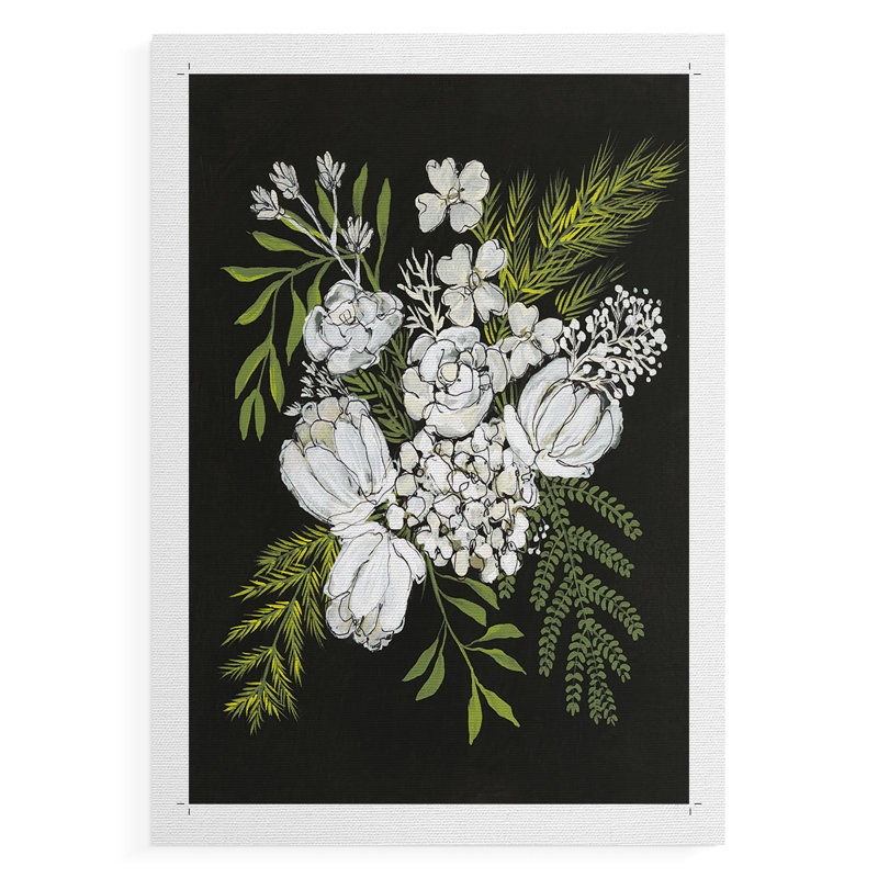 Alabaster Bouquet II - Impression sur toile seulement - NON-CADRE